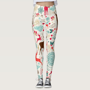 Leggings Joli Snowflakes rennes Noël coloré