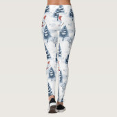Leggings Joli Snowman Et Snowy Trees (Dos)