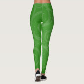 Leggings Joli vert festif avec des perles et des cercles (Dos)