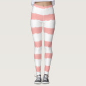 Leggings Jolie bande rose blanche (Devant)