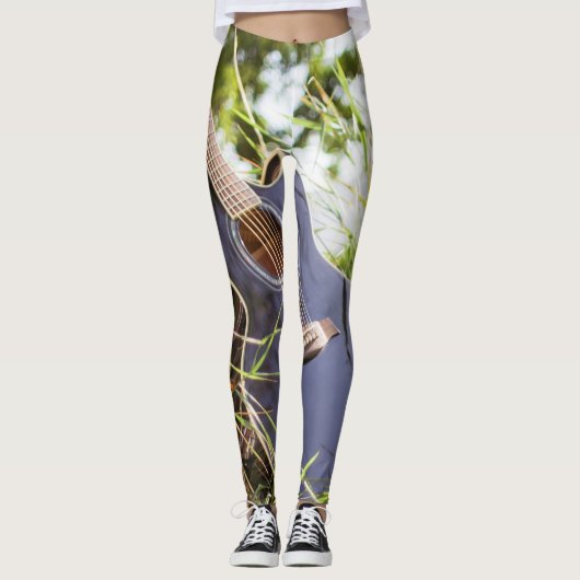 Leggings Jolie basse guitare (Devant)