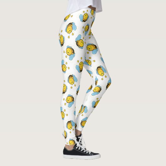 Leggings Jolie bumble motif blanc (Droite)