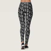 Leggings Jolie citation alien blanche noire (Dos)