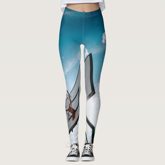 Leggings Jolie conception de basket-ball (Devant)