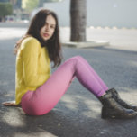 Leggings Jolie Dégradé Ombre Rose<br><div class="desc">Dégradé Ombre rose. Un cadeau parfait pour vos proches. Idéal pour le yoga et la salle de sport ou porter avec votre top correspondant.</div>