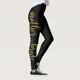 Leggings Jolie écriture brossée pailletée mère de la mariée