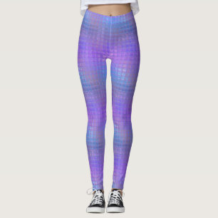 Leggings Jolie Fille Glamour Iridescente Violet Clair