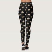 Leggings Jolie fille, Noir, licorne (Dos)