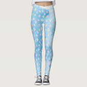 Leggings Jolie Fleurs De Pêche Rose (Devant)