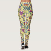 Leggings Jolie florale victorienne pour son l Jaune (Dos)