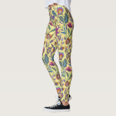 Leggings Jolie florale victorienne pour son l Jaune (Gauche)