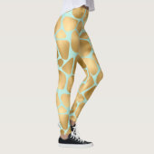 Leggings Jolie Giraffe Spots Mint et Or (Droite)