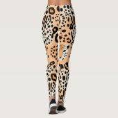 Leggings Jolie impression de guépard avec facettes (Dos)