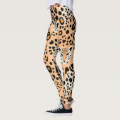 Leggings Jolie impression de guépard avec facettes (Gauche)