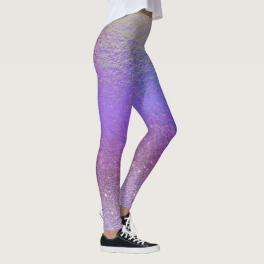 Leggings Jolie Parties scintillant Iridescente Ombre violet (Droite)