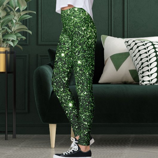 Leggings Jolie Parties scintillant verte moderne Étincelles