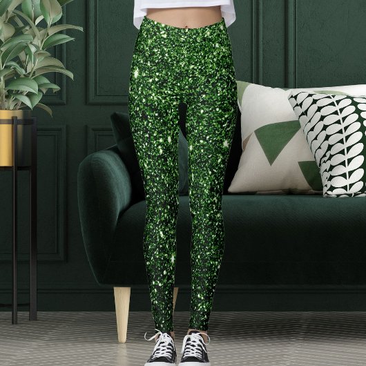 Leggings Jolie Parties scintillant verte moderne Étincelles
