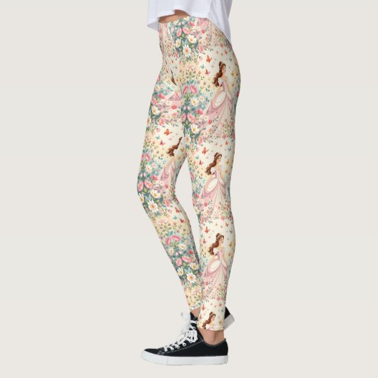 Leggings Jolie princesse avec papillons (Gauche)
