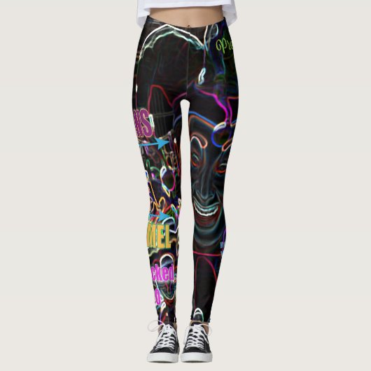 Leggings Jolies dames SR 2020 - Neon Mardi Gras (Devant)