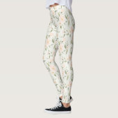 Leggings Jolies Fleurs de Pêche (Gauche)