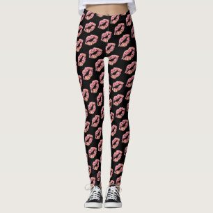 Leggings Jolies guêtres de lèvres