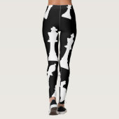 Leggings Jolies pièces de jeu d'échecs (Dos)