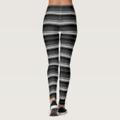 Leggings Jolies rayures noir gris (Dos)