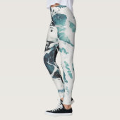 Leggings Jolies vagues de mer (Gauche)