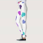 Leggings Jolis cœurs colorés (Gauche)