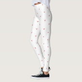 Leggings Jolis Cœurs Rose Pastel (Gauche)