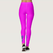 Leggings Jolis papillons sur rose vif (Dos)