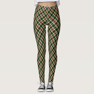Leggings Jolly Holly plaid