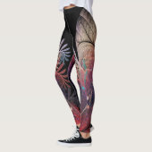 Leggings Jonglage Abstrait Art moderne Imaginaire fractal (Gauche)