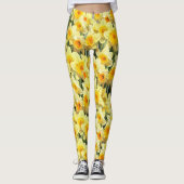 Leggings Jonquille jaune florale (Devant)