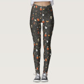 Leggings Jote Éffrayant Whimsical Halloween Motif Arrière - (Devant)
