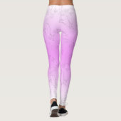 Leggings Jote Girly Cats Illustrations Pink Gradient Script (Dos)