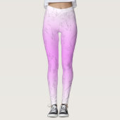 Leggings Jote Girly Cats Illustrations Pink Gradient Script (Devant)