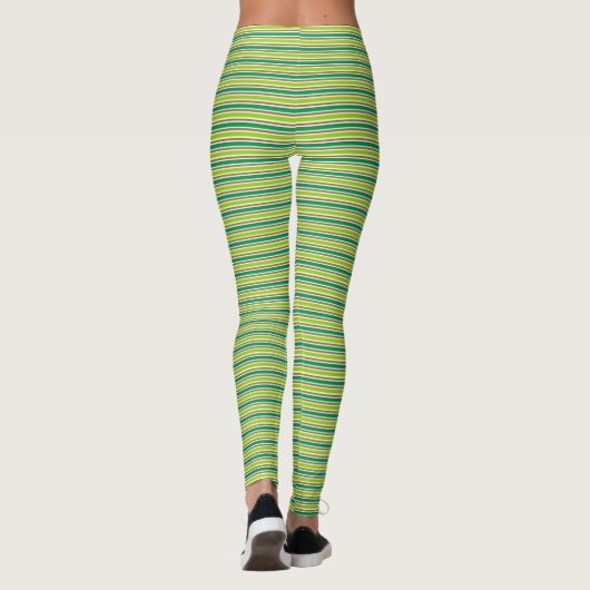 Leggings Jote Green Stripes St. Patricks Day (Dos)