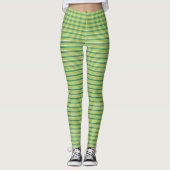 Leggings Jote Green Stripes St. Patricks Day (Devant)