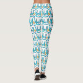Leggings Jouer Abstrait Hello Motif Art (Dos)