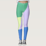 Leggings Jouer Abstrait Pastel Couleur Bloc Lavande Vert<br><div class="desc">Belle conception artistique abstraite avec style moderne et une esthétique colorée en vert,  bleu et lavande.</div>