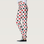 Leggings Jouer des symboles de cartes (Gauche)