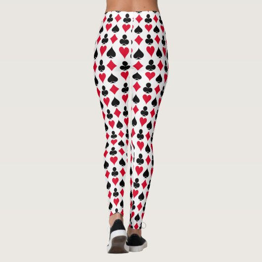 Leggings Jouer des symboles de cartes motif (Dos)
