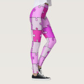 Leggings Jouer Jigsaw Puzzle tons rose (Droite)
