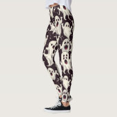 Leggings Jouer Motif fantôme d'horreur pour la nuit d'Hallo (Gauche)