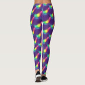 Leggings Jouer violet couleur savon Bubbles Motif Party (Dos)