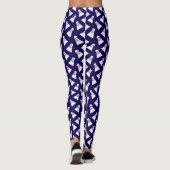 Leggings Joueur de Badminton Fun Shuttlecock Motif (Dos)