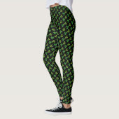 Leggings Jour de la Saint Patrick Mignonne Motif Shamrock V (Gauche)