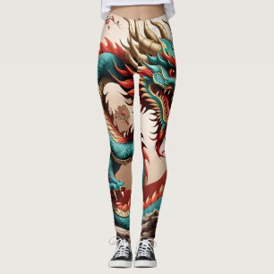 Leggings Jour de l'an chinois Dragon 2024 Leg01