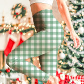Leggings Jour de Noël blanc et vert